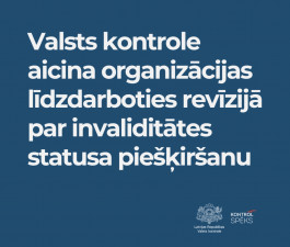 Valsts kontrole aicina organizācijas līdzdarboties revīzijā par invaliditātes statusa piešķiršanu