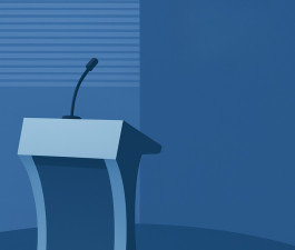 Grafisks attēls zilos toņos - mikrofons